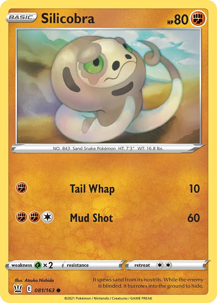 2021 Battle Styles Silicobra Common #081/163 Common card image