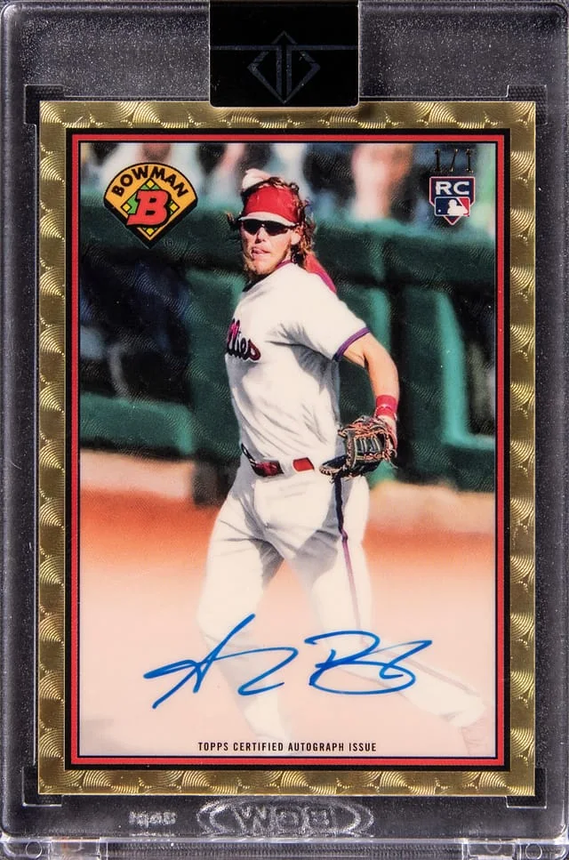 2021 Bowman Alec Bohm Transcendent Collection #89SV-AB card image