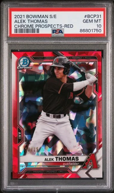 2021 Bowman Alek Thomas Sapphire Edition Chrome Prospects Red #BCP31 card image