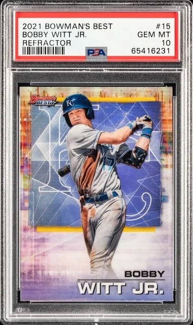 2021 Bowman Best Bobby Witt Jr. Refractor #15 card image