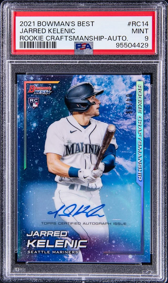 2021 Bowman Best Jarred Kelenic Craftsmanship Autograph #RC14 card image