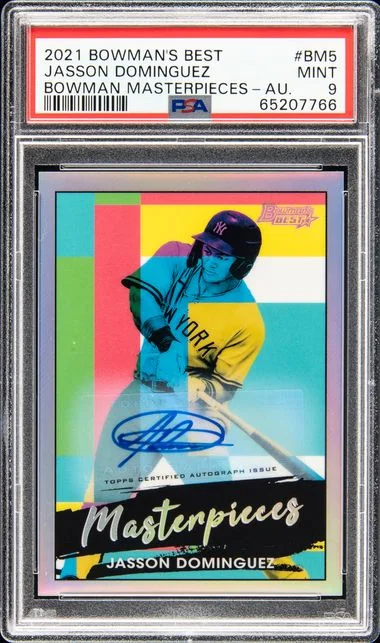 2021 Bowman Best Jasson Dominguez Bowman Masterpieces Autograph #BM5 card image