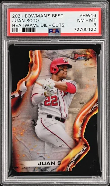 2021 Bowman Best Juan Soto Heatwave Die Cuts #HW-16 card image