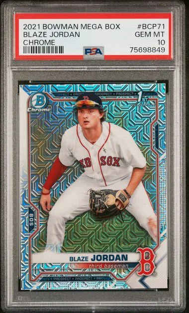 2021 Bowman Blaze Jordan Mega Box Chrome #BCP-71 card image