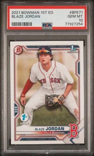 2021 Bowman Blaze Jordan 1st Edition #BFE71 card image