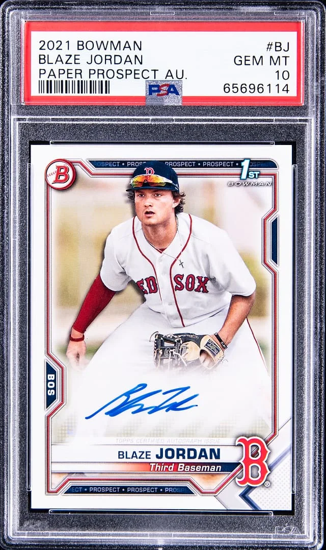 2021 Bowman Blaze Jordan Paper Prospect #PAPR-BJ card image