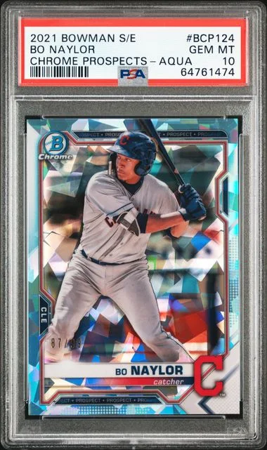 2021 Bowman Bo Naylor Sapphire Edition Chrome Prospects #BCP124 card image