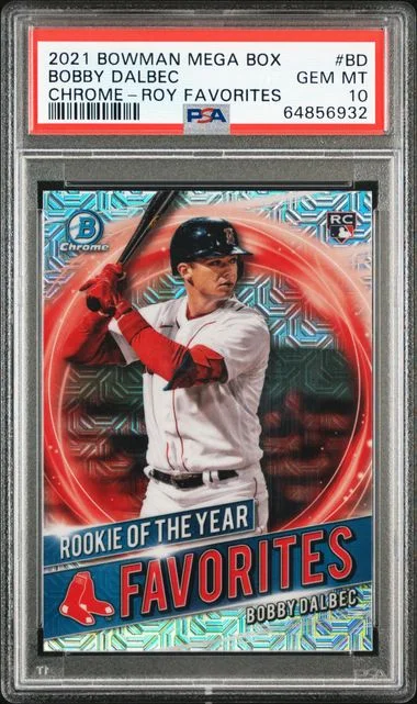 2021 Bowman Bobby Dalbec Mega Box Chrome Of The Year Favorites #BD card image