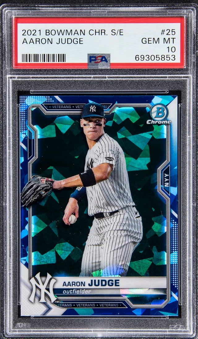 2021 Bowman Chrome Aaron Judge Refractor #25 card image