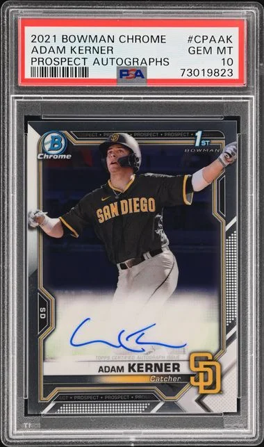 2021 Bowman Chrome Adam Kerner Prospect Autographs #CPA-AK card image