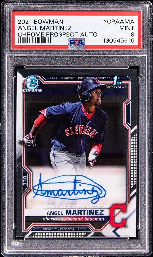 2021 Bowman Chrome Angel Martinez Prospect Autograph #CPA-AMA card image