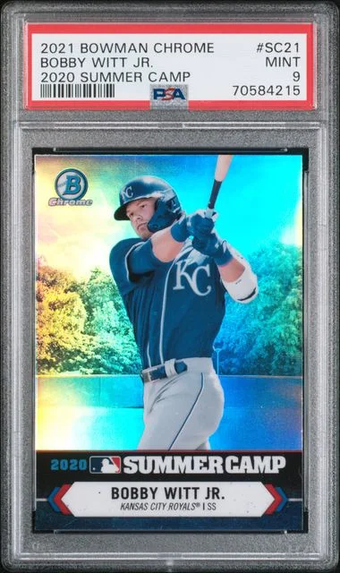 2021 Bowman Chrome Bobby Witt Jr. 2020 Summer Camp #SC-21 card image