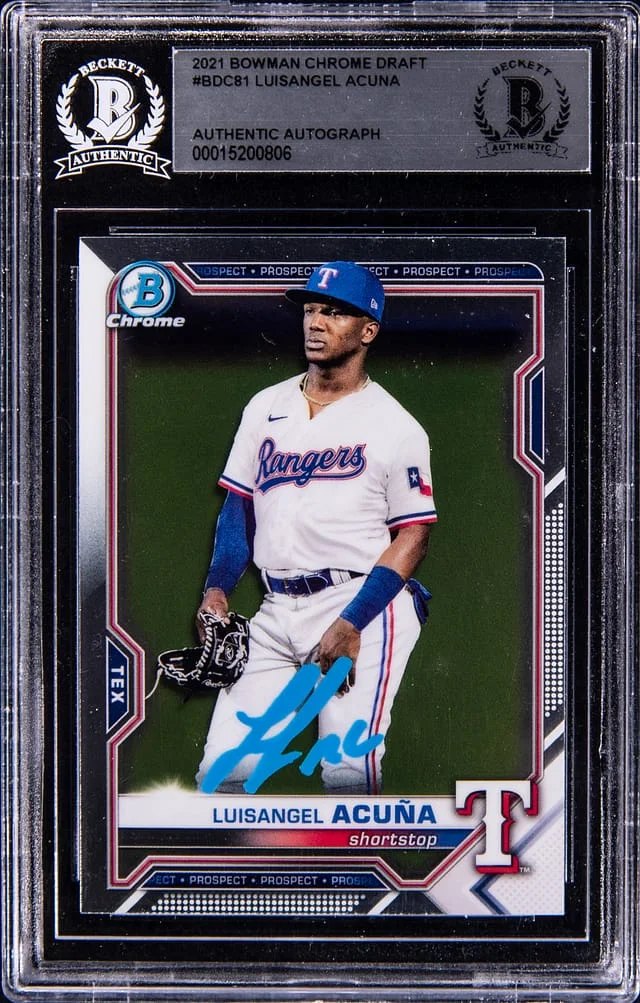 2021 Bowman Chrome Draft Luisangel Acuna #BDC-81 card image