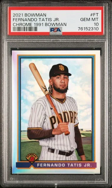 2021 Bowman Chrome Fernando Tatis Jr. 1991 Bowman #91B-FT card image