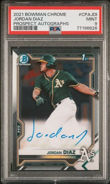 2021 Bowman Chrome Jordan Diaz Prospect Autographs #CPAJDI card image