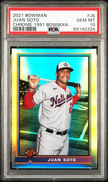 2021 Bowman Chrome Juan Soto 1991 Bowman #91B-JS card image