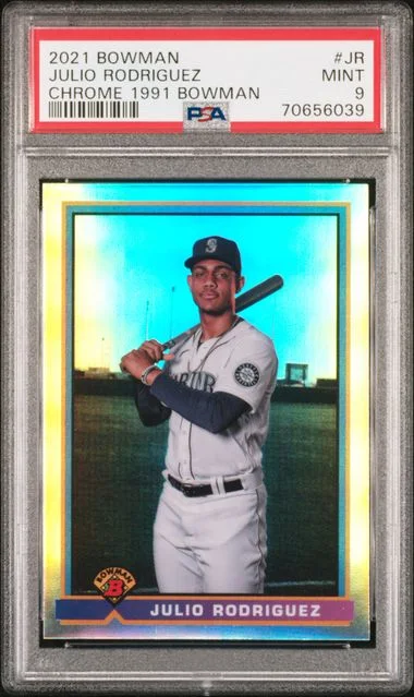 2021 Bowman Chrome Julio Rodriguez 1991 Bowman #91B-JR card image
