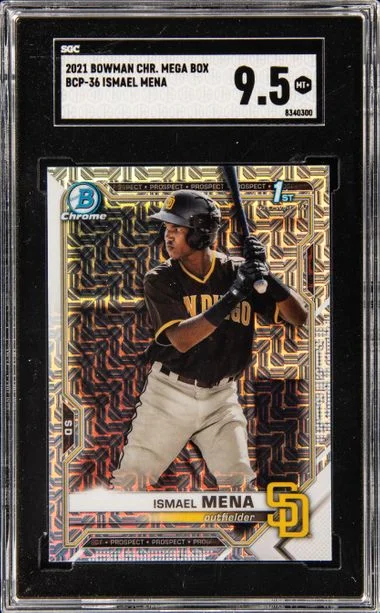 2021 Bowman Chrome Mega Box Ismael Mena #BCP-36 card image