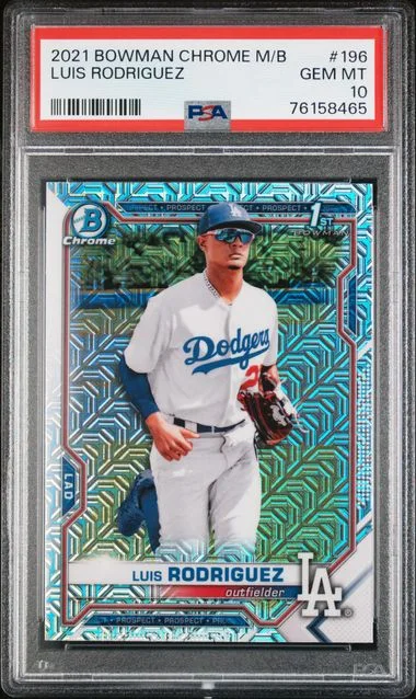2021 Bowman Chrome Mega Box Luis Rodriguez #BCP-196 card image