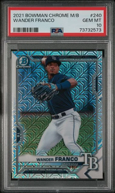 2021 Bowman Chrome Mega Box Wander Franco #240 card image