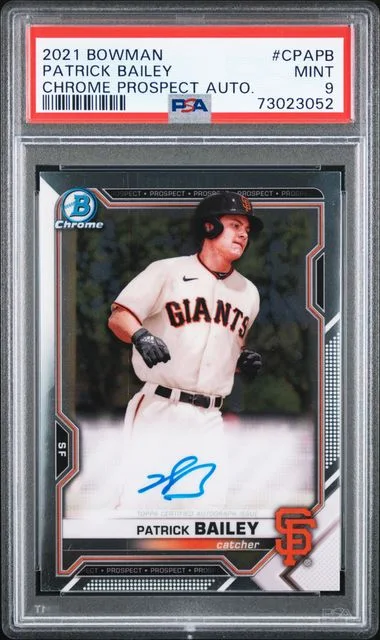 2021 Bowman Chrome Patrick Bailey Prospect Autographs #CPA-PB card image