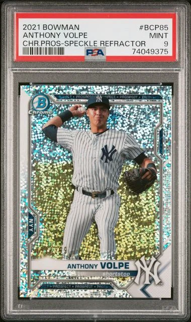 2021 Bowman Chrome Prospects Anthony Volpe #Bcp85 card image