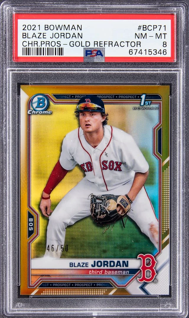 2021 Bowman Chrome Prospects Blaze Jordan #BCP-71 card image