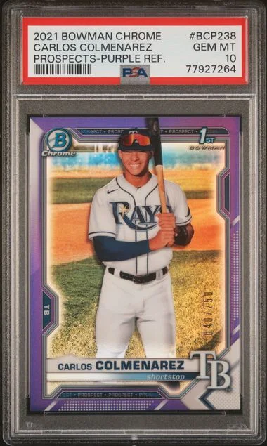 2021 Bowman Chrome Prospects Carlos Colmenarez #BCP238 card image