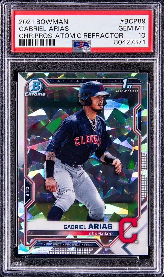 2021 Bowman Chrome Prospects Gabriel Arias Atomic Refractor #BCP-89 card image