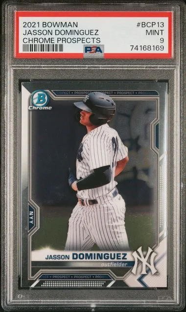 2021 Bowman Chrome Prospects Jasson Dominguez #BCP-13 card image