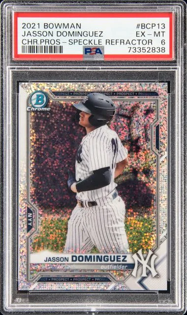 2021 Bowman Chrome Prospects Jasson Dominguez #BCP13 card image