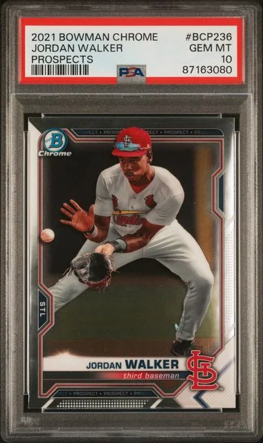 2021 Bowman Chrome Prospects Jordan Walker #BCP236 card image