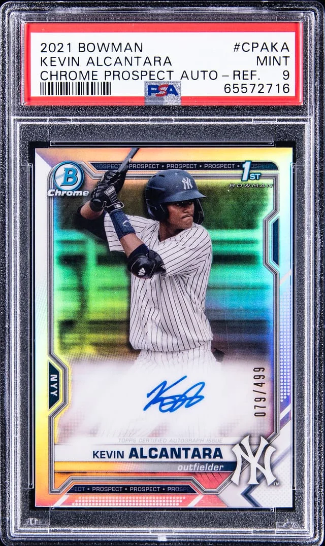 2021 Bowman Chrome Prospects Kevin Alcantara Refractor #CPAKA card image