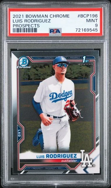 2021 Bowman Chrome Prospects Luis Rodriguez Shimmer Refractor #BCP-196 card image