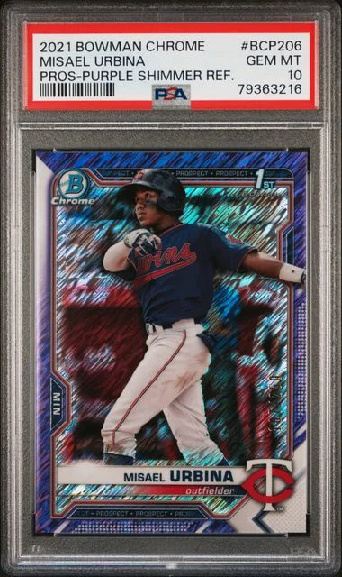 2021 Bowman Chrome Prospects Misael Urbina #BCP206 card image