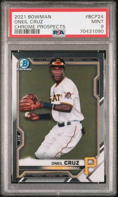 2021 Bowman Chrome Prospects Oneil Cruz #BCP-24 card image