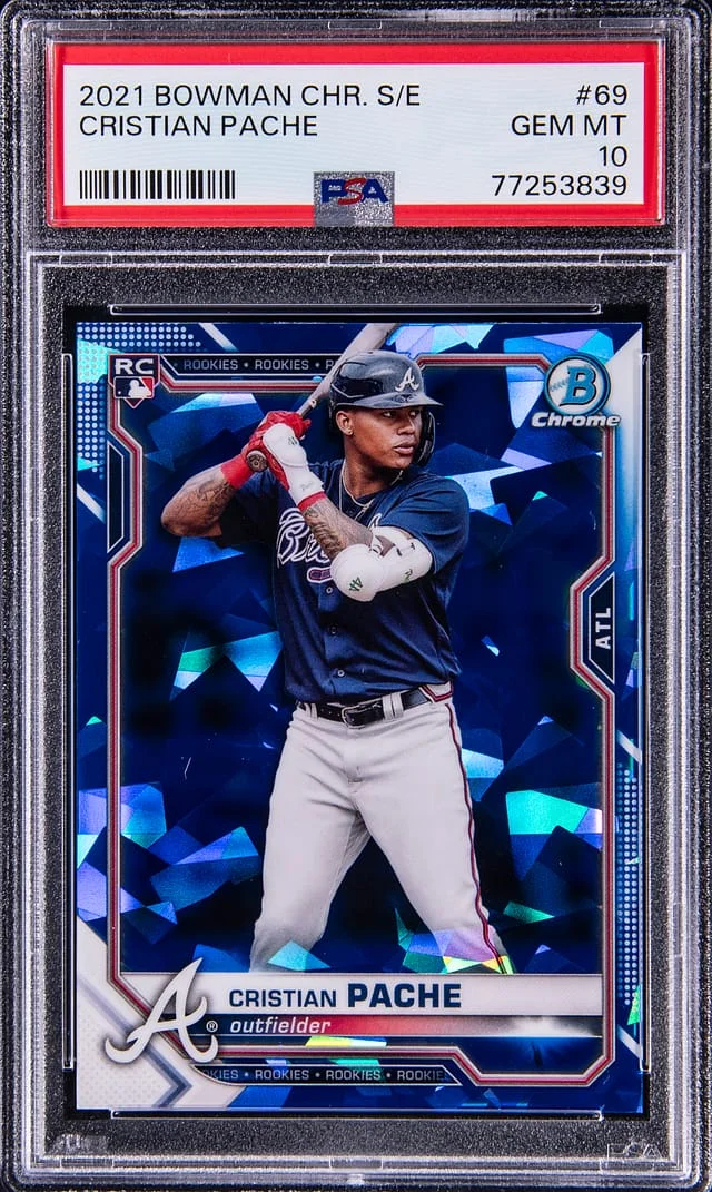 2021 Bowman Chrome Sapphire Cristian Pache Edition #69 card image