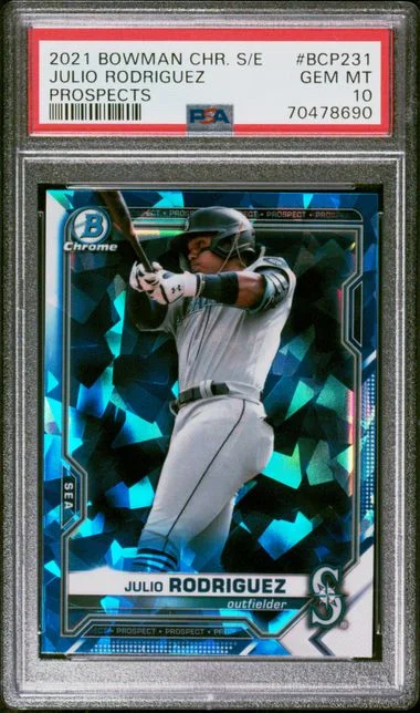 2021 Bowman Chrome Sapphire Julio Rodriguez Prospects #BCP-231 card image