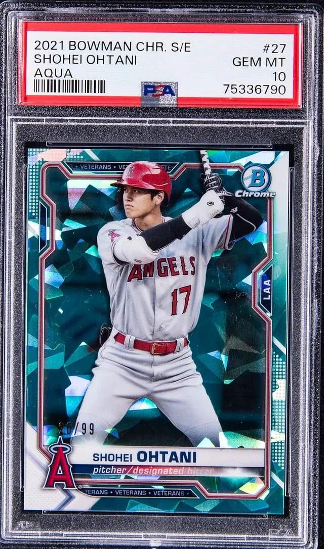 2021 Bowman Chrome Sapphire Shohei Ohtani Edition #27 card image