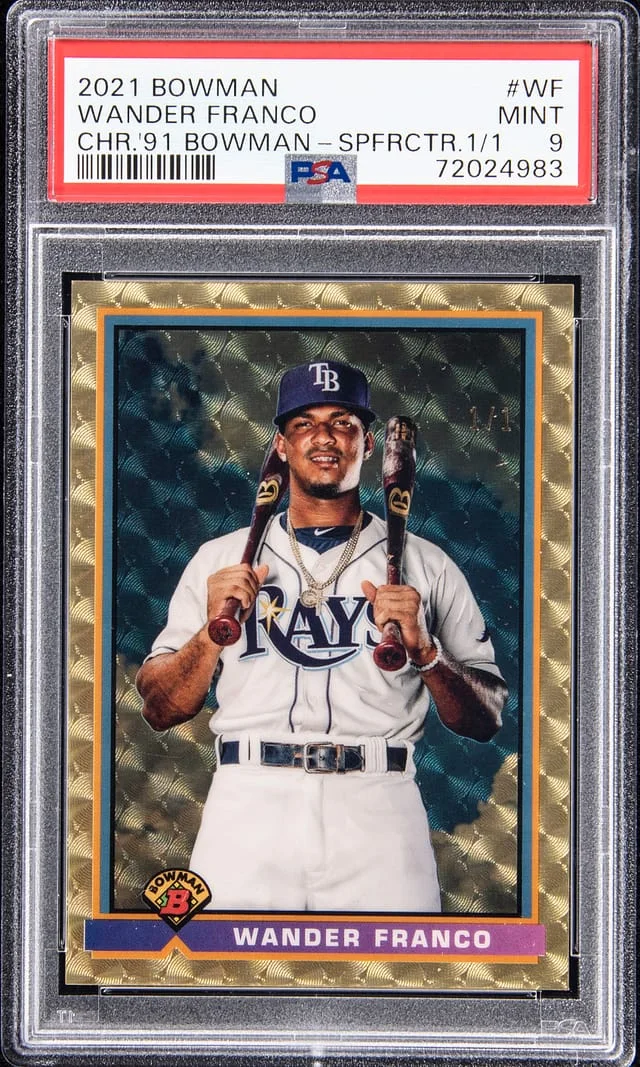 2021 Bowman Chrome Wander Franco 1991 Bowman SuperFractor #91B-WF card image