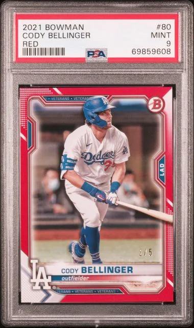 2021 Bowman Cody Bellinger Red #80 card image