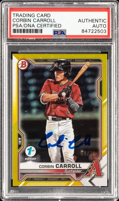 2021 Bowman Corbin Carrol #no-number card image