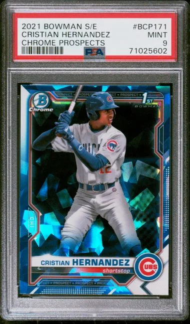 2021 Bowman Cristian Hernandez Sapphire Edition Chrome Prospects #BCP171 card image