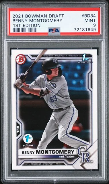 2021 Bowman Draft Benny Montgomery 1st Edition #BD-84 card image