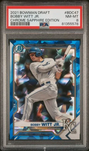 2021 Bowman Draft Bobby Witt Jr. Chrome Sapphire Edition #BDC47 card image