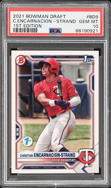 2021 Bowman Draft Christian Encarnacion-Strand 1st Edition #BD-9 card image