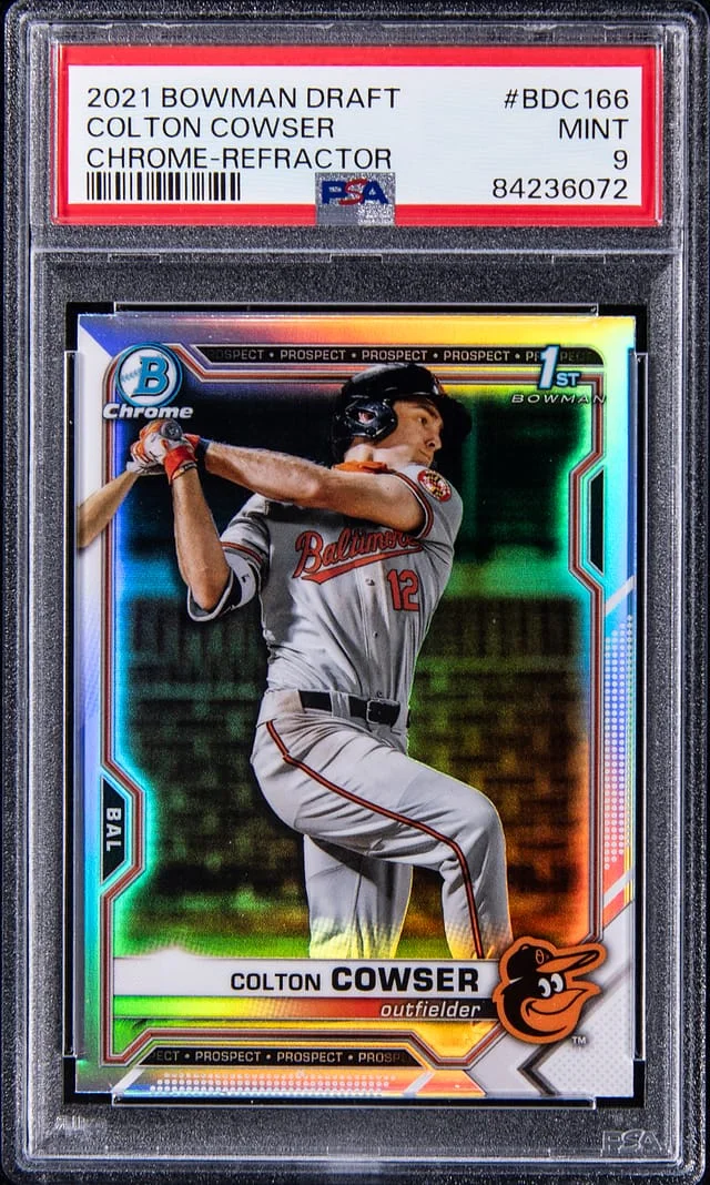 2021 Bowman Draft Colton Cowser Chrome Refractor #BDC-166 card image
