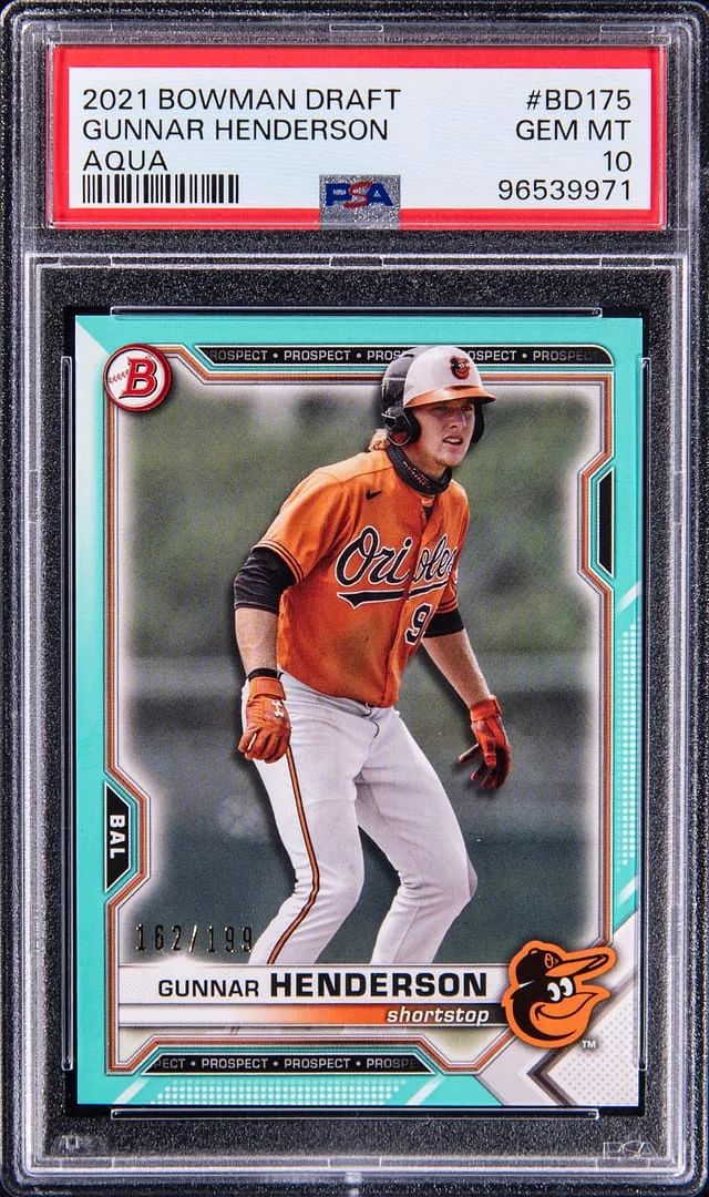 2021 Bowman Draft Gunnar Henderson Aqua #BD175 card image