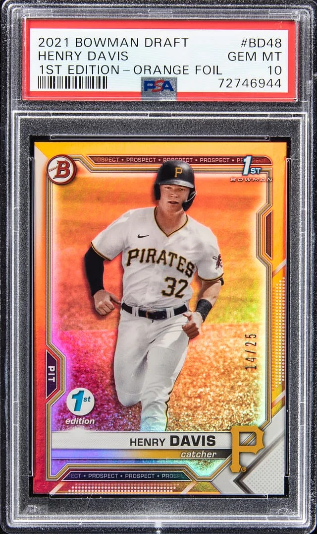 2021 Bowman Draft Henry Davis 1st Edition #BD-48 card image