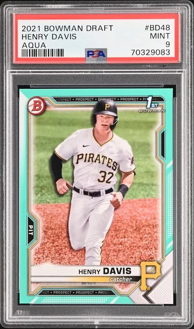 2021 Bowman Draft Henry Davis Aqua #BD48 card image